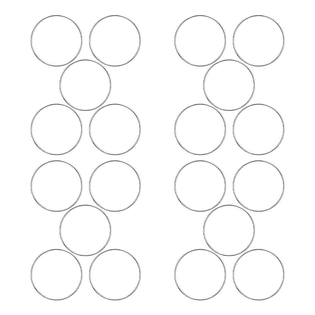

20pcs Metal Hoops for Crafts Iron Wire Craft Rings Decorative Floral Desktop Wreath Frames Dreamcatcher Rings Durable DIY
