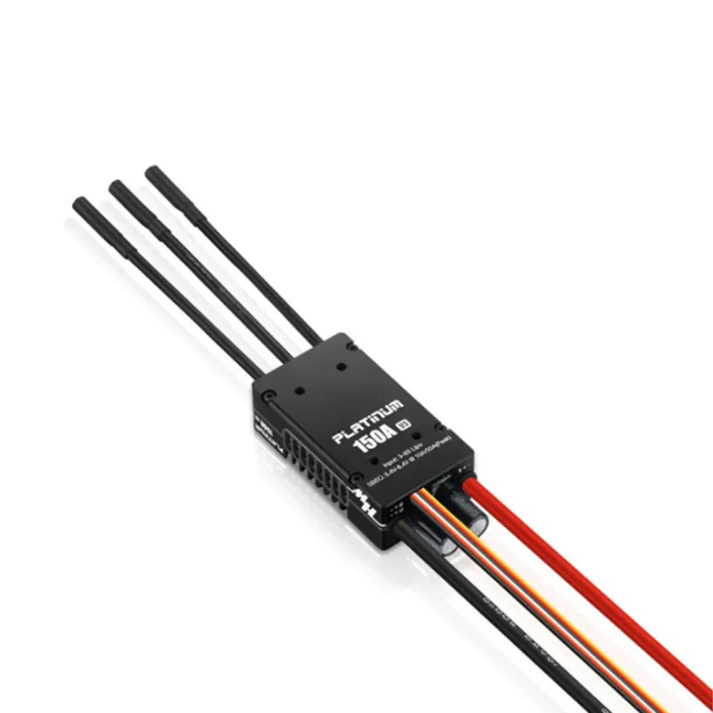 Hobbywing Platinum HV 150A V5 3-8S Switchable 5-8V/10A BEC Brushless ESC Speed Controller For RC Fix-wing 3D Flying Quadcopter