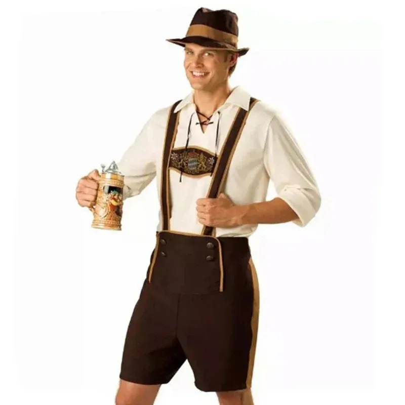 New Cosplay Couples Oktoberfest Costume Parade Tavern Bartender Waitress Halloween Carnival Theme Party Outfits for Unisex view 6