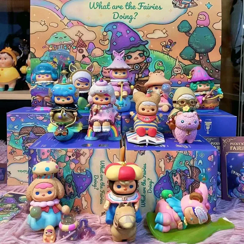 

Pucky What Are The Fairies Doing Series Genuine Blind Box Toys Kawaii Anime Action Figure Caixa Caja Surprise Mystery Box Dolls