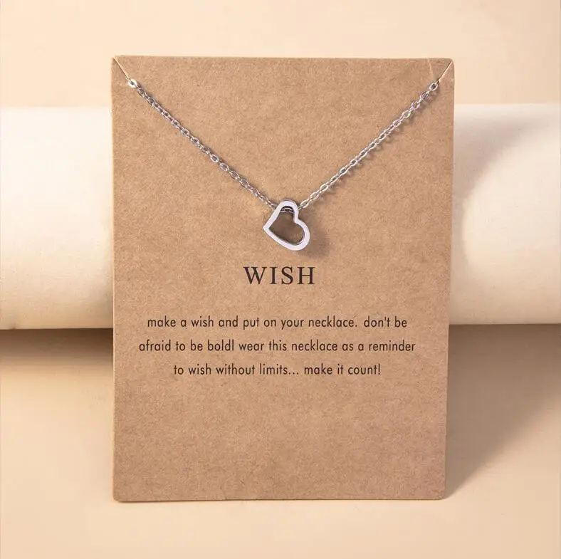 lucky four-leaf clover necklace love small flower necklace alloy electroplated gold fashionable collarbone chain