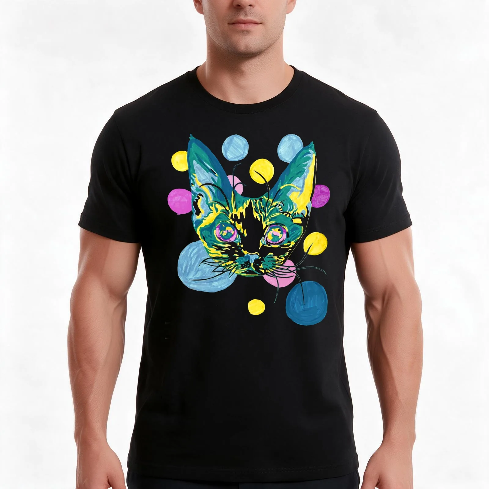 Devon Rex T-Shirt, Summer Casual Cotton Tee, Oversized Streetwear Tops, Vintage Graphic Print, Loose Fit Short Sleeve