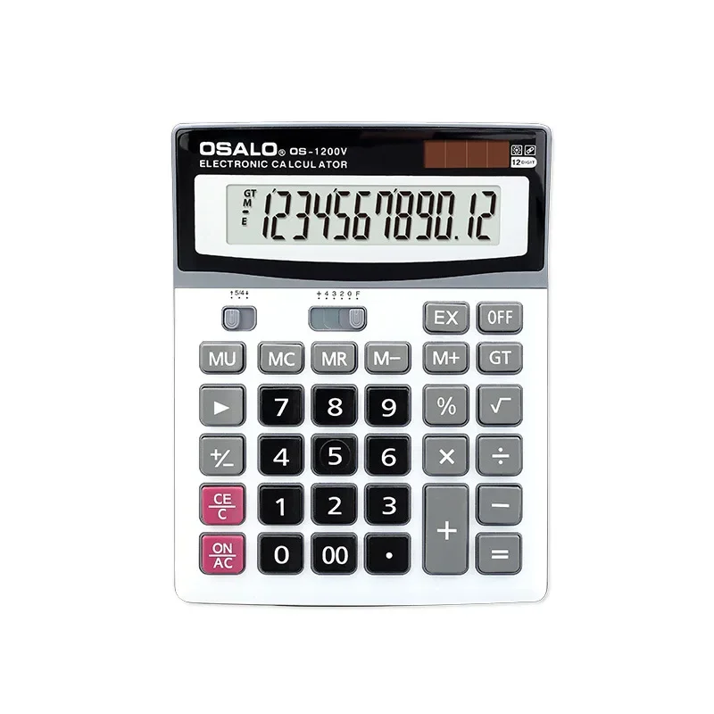 Solar Calculator ABS Plastic Office Financial 1200V Environmental Energy Science Student Function Calculators