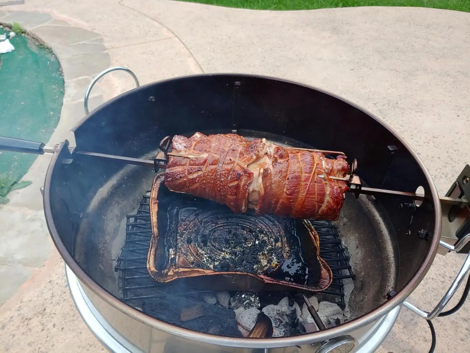 Sainls Seel asador multiusos y Pizza Cobo Ki para parrillas de carbón Kele eber de 22 pulgadas - Incluye Pizza P