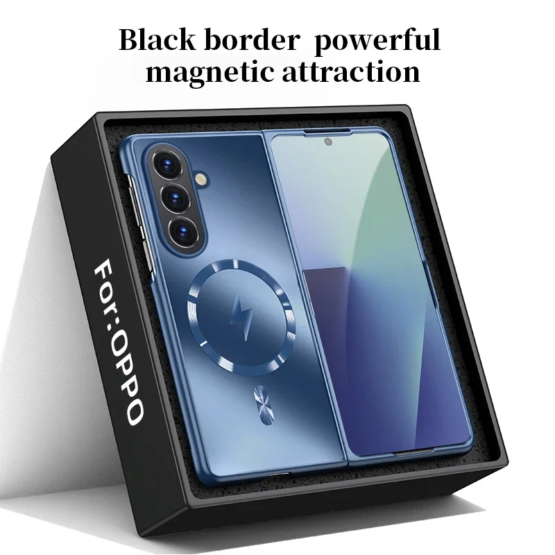 Luxury For Magsafe Wireless Charging Matte Frosted AG Case For Samsung Z Fold 8 Ultra 7 6 5 4 3 Full Lens Protection Back Cover