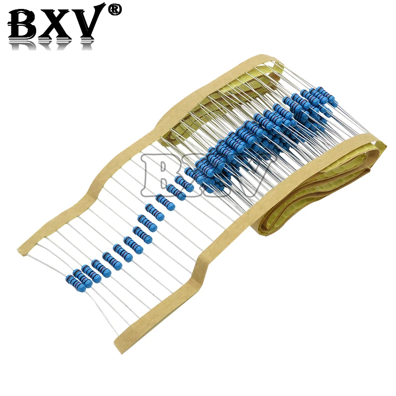 50PCS 1/2W Metal Film Resistor 1R~2.2M 100R 220R 330R 1K 1.5K 2.2K 3.3K 4.7K 10K 22K 47K 100K 100 220 330 1K5 2K2 3K3 4K7 Ohm