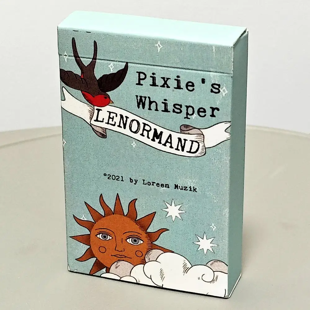 36 قطعة من بطاقات Lenormand Pixie's Whisper Lenormand Deck 9*6 سم