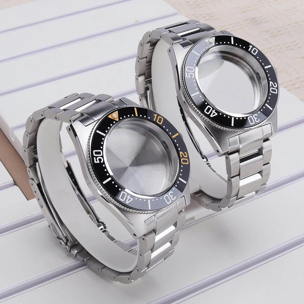 40mm Herren-Uhrengehäuse und Armband für Mod SPB143J1/SPB253J1 Black Tiger Whale für NH35 NH36 NH34 4R36 NH70 Uhrwerk AR Saphirglas – Detail 2