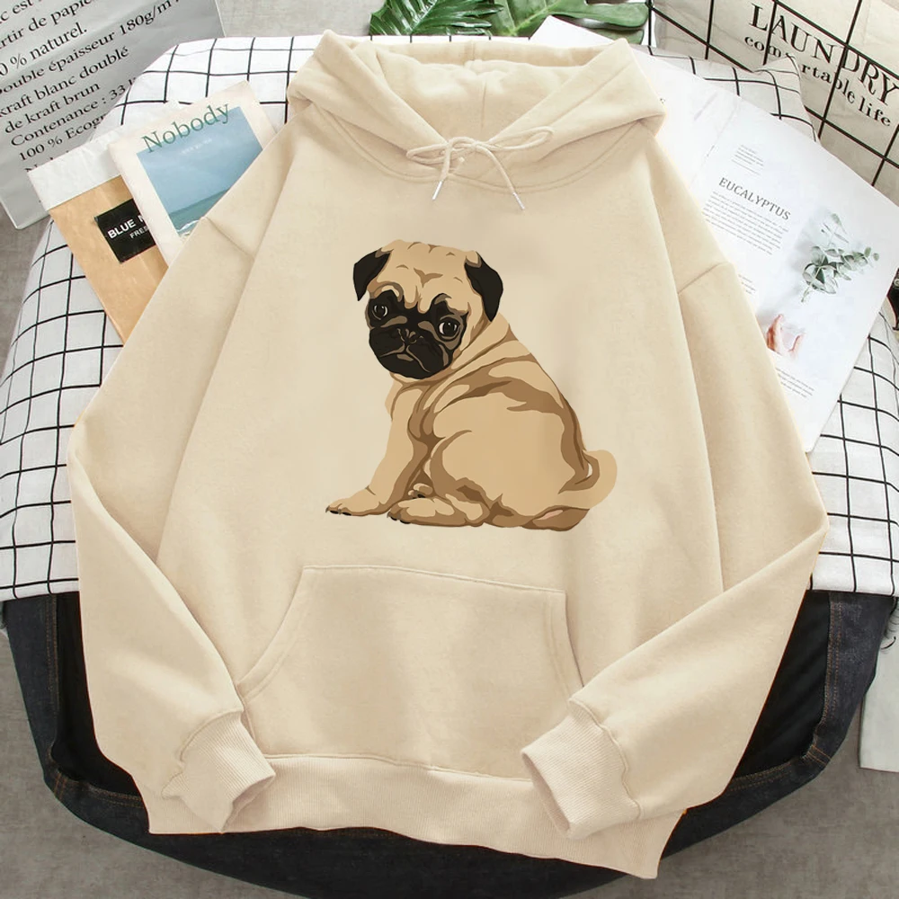 

Pug hoodies women japanese Winter sweatshirts pulls women gothic pulls