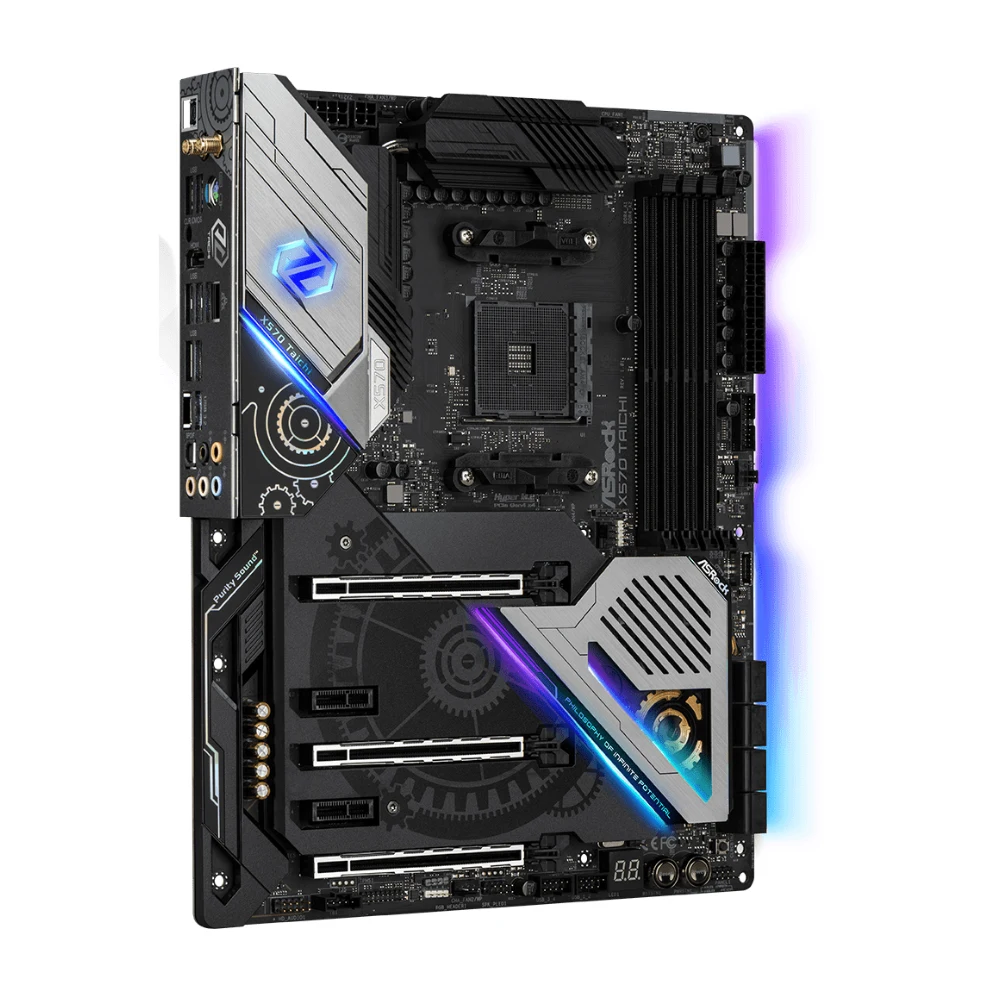 ASRock X570 TAICHI Motherboard Support 5500 5600X 5700X 5800X3D CPU 4xDDR4 4666MHz 128GB NVME M.2 HDMI ATX AMD AM4 Motherboard