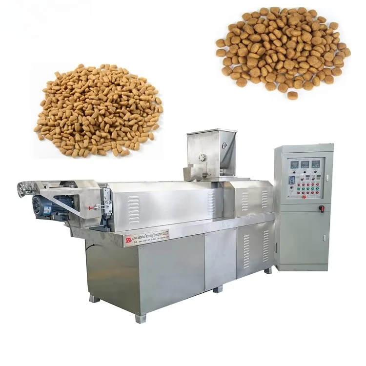 21 lat na rynie, wiodąca fabryka w Jinan, linia produkcyjna do suchych, ekstrudowanych pokarmów dla psów, maszyna do przetwarzania pokarmów dla zwierząt, ekstruder do pokarmów dla kotów.