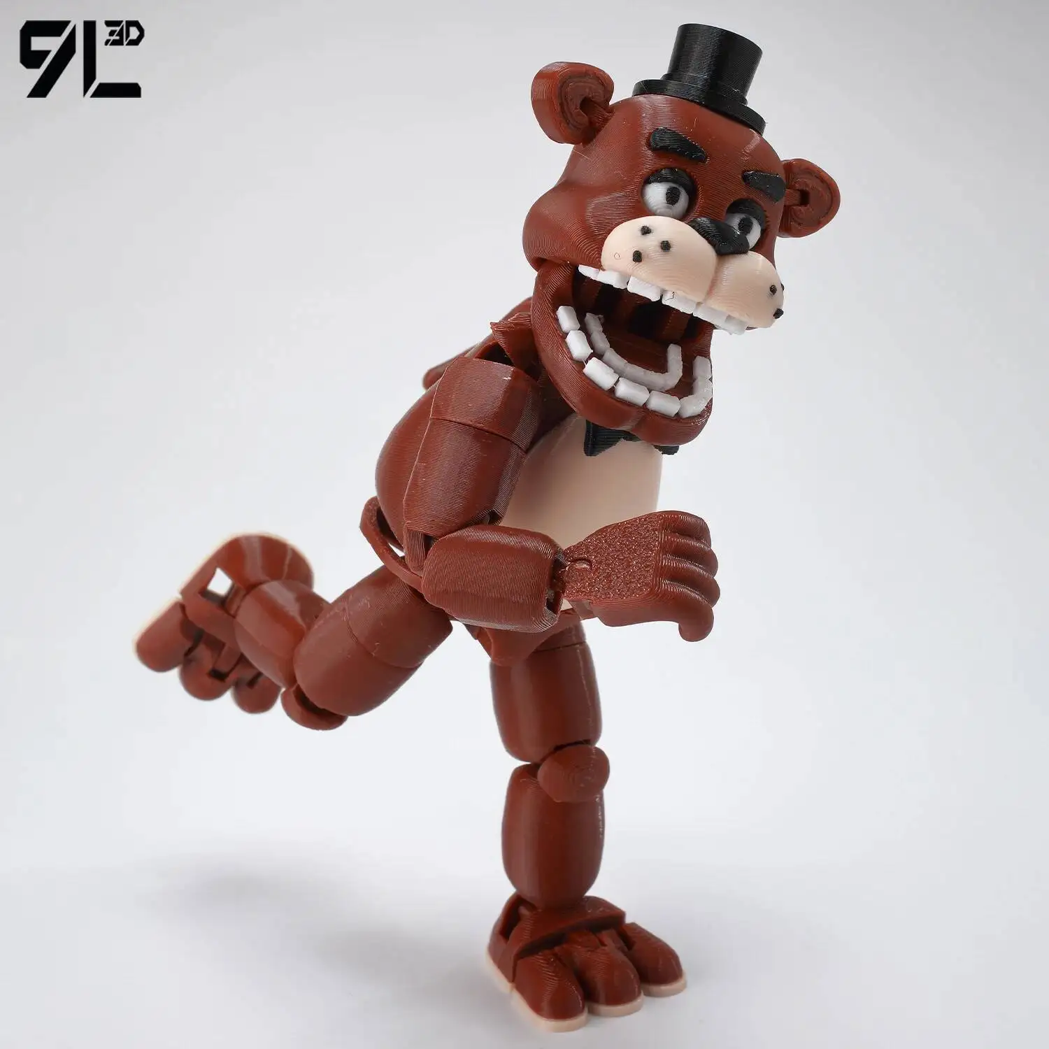 9L3D Gedruckter Freddy Titan13 FNAFs Bear's Midnight Harem Five Nights Beweglicher Abnehmbarer Spiel-Peripheriefigur Handfigur für Jungen – Detail 6