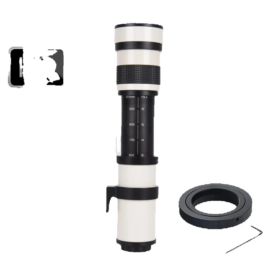 JINTU 420-800mm f/8.3 マニュアル望遠レンズ ソニー A7r、A7s、A7