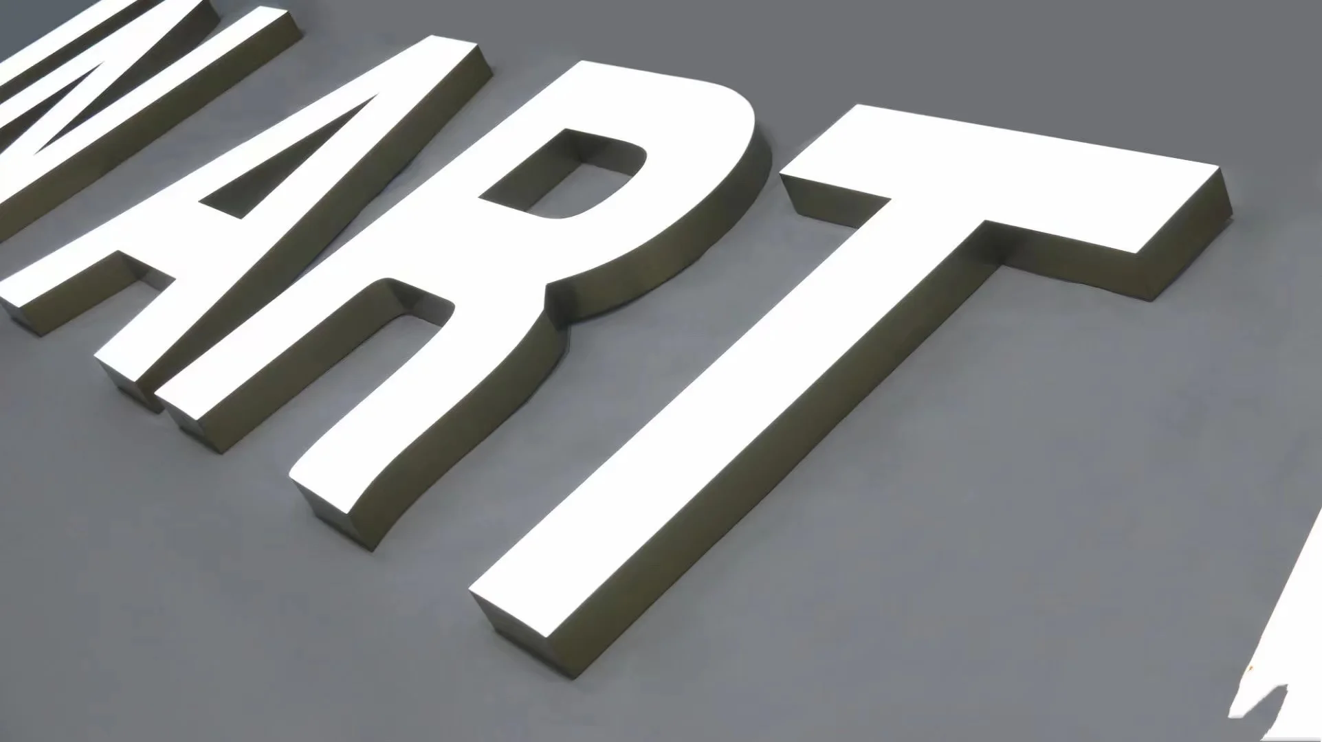 Name 3D Letter Signage 3D Logo Letter Led Lighted Outdoor Advertising 3D Channel Letter Sign