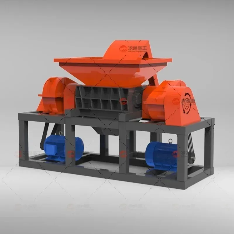 Dual Shaft Shredder Blade Twin Shaft Shredder Box Large Double Shaft Shredder Machine for Scrap Metal Recycling