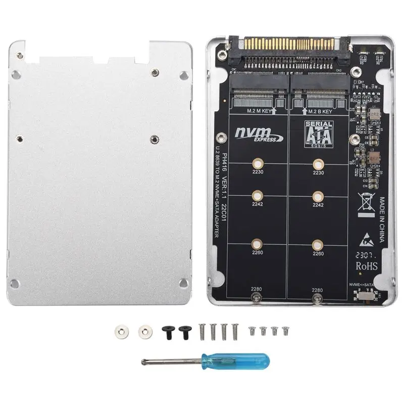 �y�Z�[�����zA23F-M.2 SSD ���� U.2 �A�_�v�^�[�ւ� 2In1 M.2 Nvme ����� SATA-Bus NGFF SSD ���� PCI-E U.2 SFF-8639 �A�_�v�^�[�ւ̕ϊ��� Pcie M2 �R���o�[�^�[