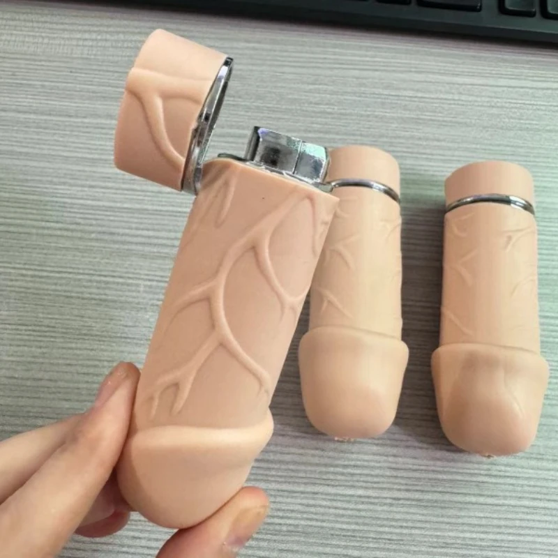2025 New Cylindrical Vibration Lighter Novel Personality Funny Cigarette Lighters & Smoking Accessories Cigar Cigarette Lighter
