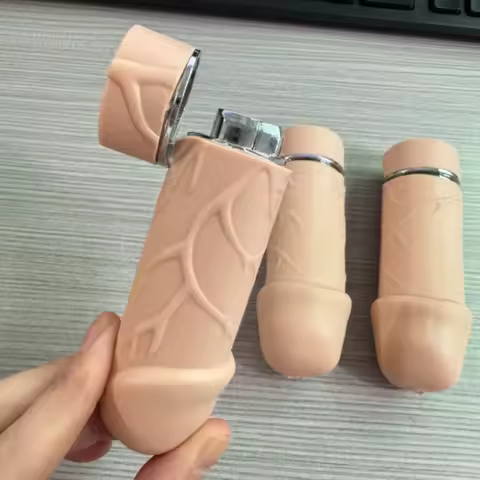 2025 New Cylindrical Vibration Lighter Novel Personality Funny Cigarette Lighters &amp; Smoking Accessories Cigar Cigarette Lighter