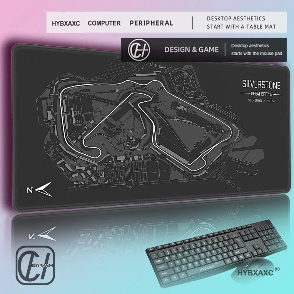 

HYBXAXC Racing car track Mouse Pad New Office Carpet Large Gaming Mousepad Non-Slip Rubber Laptop Computer Accessories DeskMat