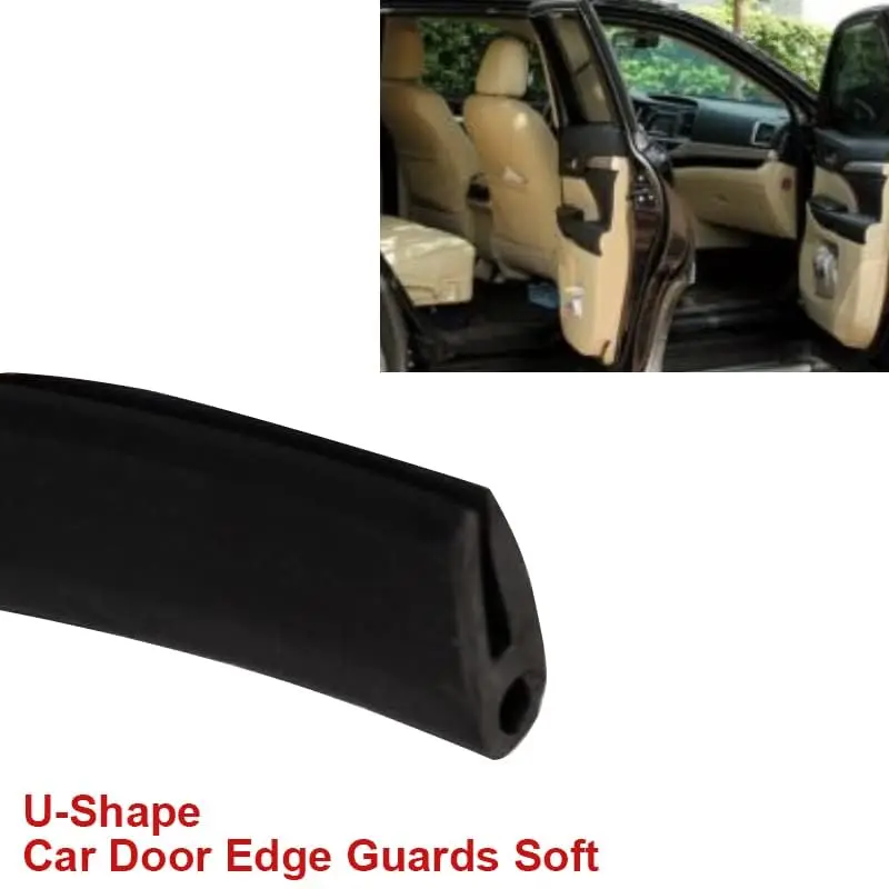 

DIY Soft U-Shape 5M Car Seal Strip Protector Rubber For Door Edge Window 15x9mm