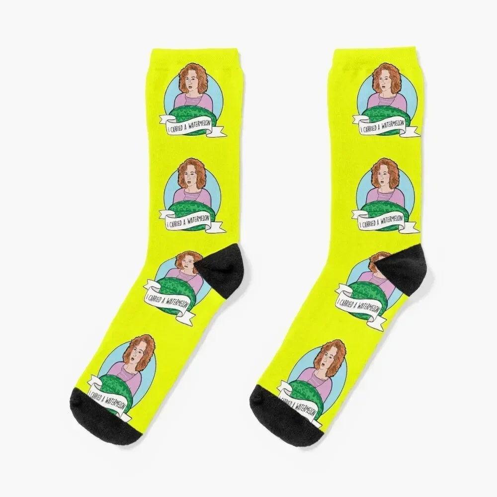 I Carried a Watermelon Socks set football Crossfit Women's Socks Men's