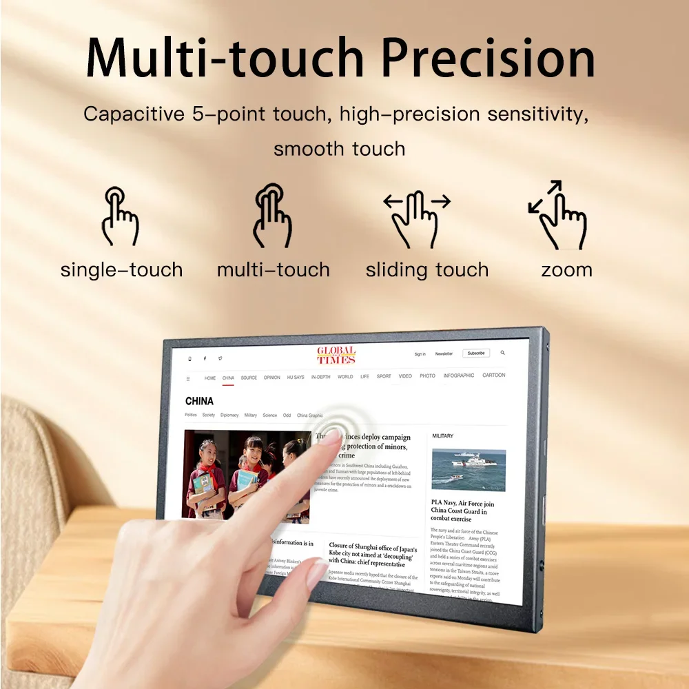 7inch USB HD-MI Travel External FHD IPS Portable Computer LCD Mini Secondary Screen Laptop Chinas HD Small Monitor De PC Display