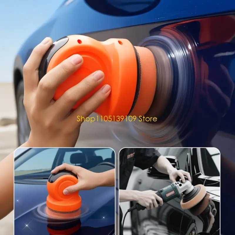 P5ED Quiet Cordless Car Buffer Applicator Tool Featuring Low Noise Technology for Comfortable Polishing in Residential Area