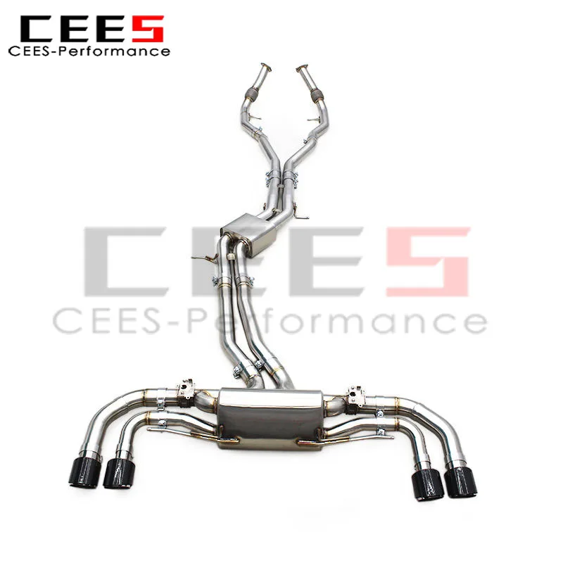 

Выхлопная система cees Turbo Sport с OEM-клапаном для Porsche Cayenne Turbo 4.0T 2018-2024, выхлопная труба Performance Catback