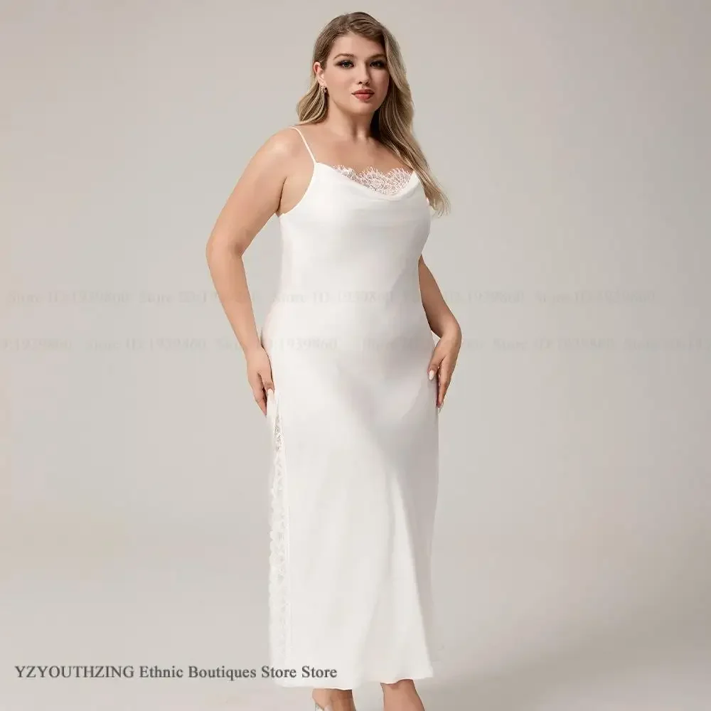 

Длинная ночная рубашка большого размера, ночная рубашка на подтяжках, интимное белье, весна-лето, одежда для сна, ночная рубашка, шелковистая атласная домашняя одежда, домашняя одежда