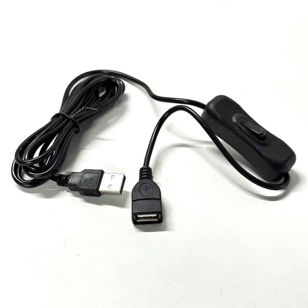 2M USB extension cable with switch USB male to female control cable With On/OFF For USB Device