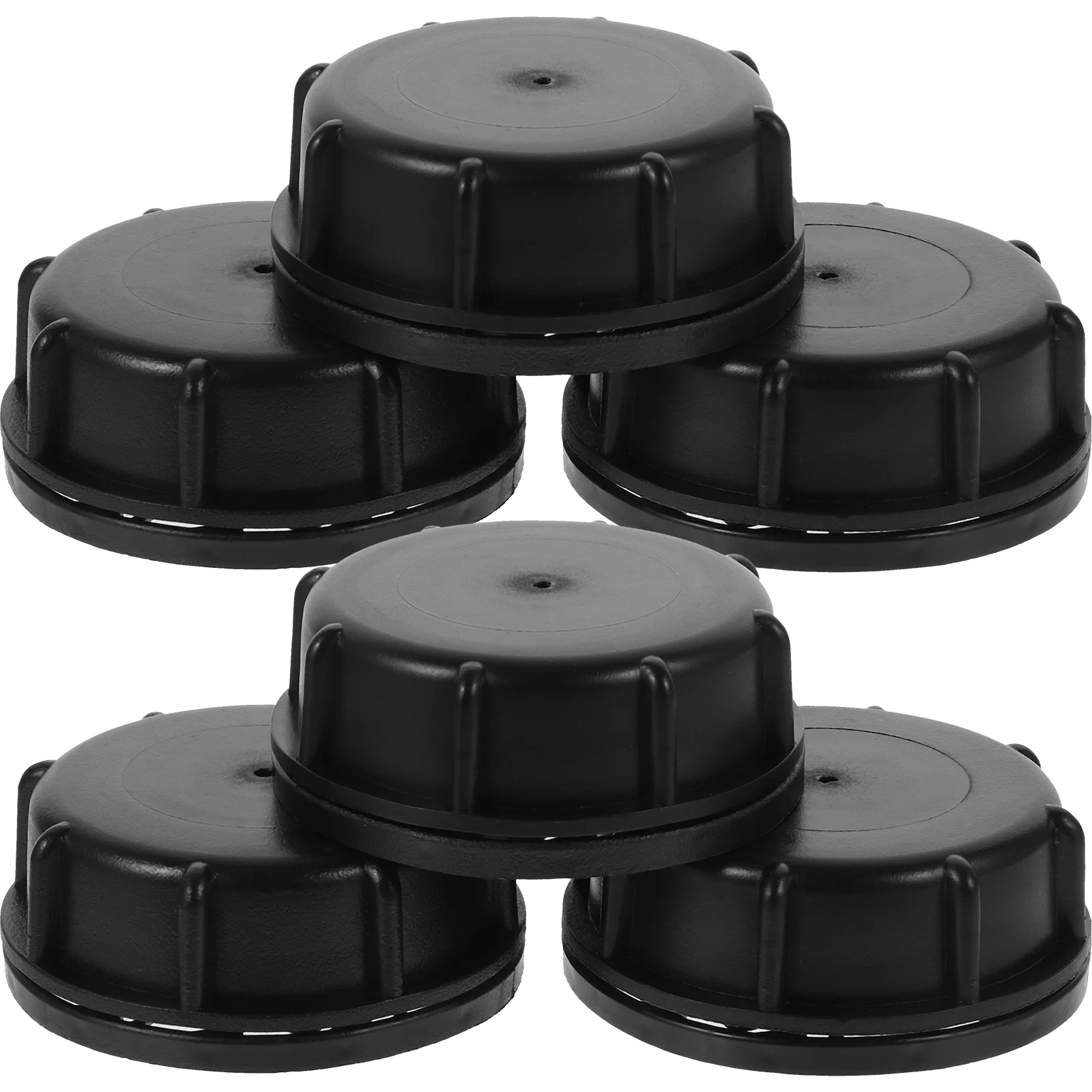 6 Pcs Stacking Bucket Lid Coarse Thread Caps Gas Can for Gasoline Tank 6cm Replacement Rubber Seal