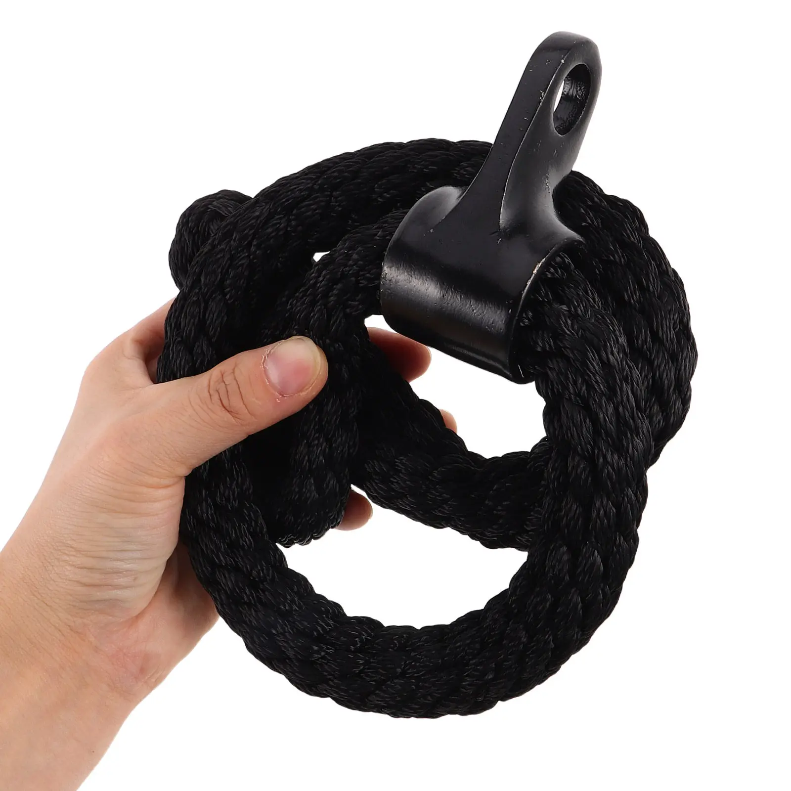 27'' Tricep Rope Heavy Duty Cable Machine Attachment Gym Pulley System Pull Down Rope Non Slip Handle Gym Workout Accessory