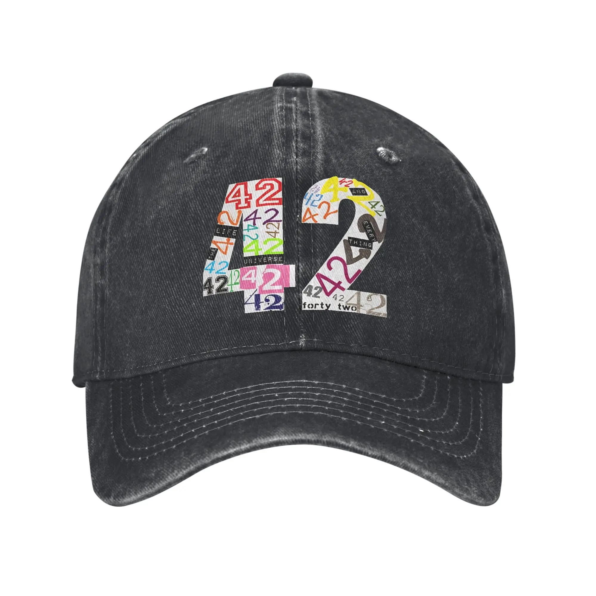 dont panic 42 The Answer To Life The Universe And Everything Douglas Adams  Outfits Baseball Caps Men Women Cap Adjustable