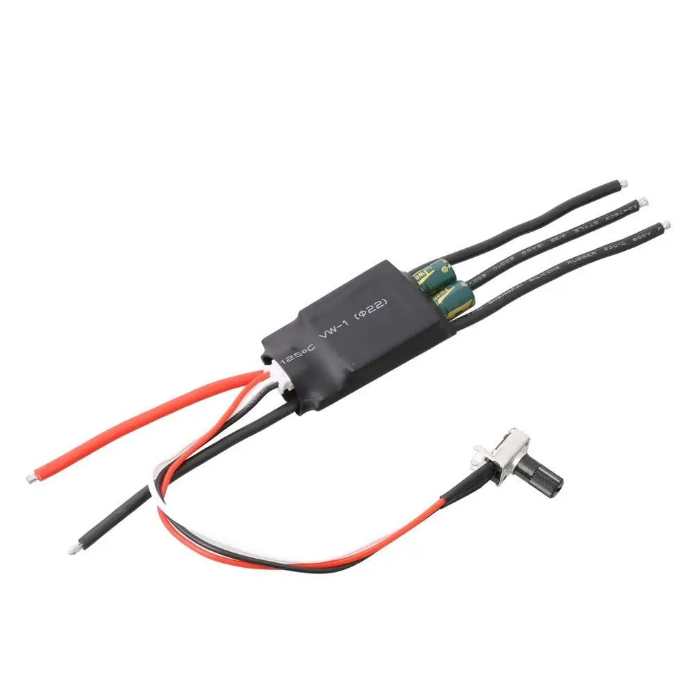 DC 7-24V Brushless Motor Driver 200W BLDC 3-Phase Hallless DC Motor Drive Board DC Brushless Potentiometer BLDC Controller ESC