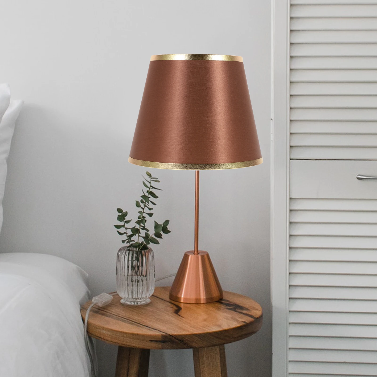 

E27 Fabric Lampshade 22CM Pink Modern Table Desk Bedside Light Cover Replacement Shades for Bulb Lamps Household Accessories