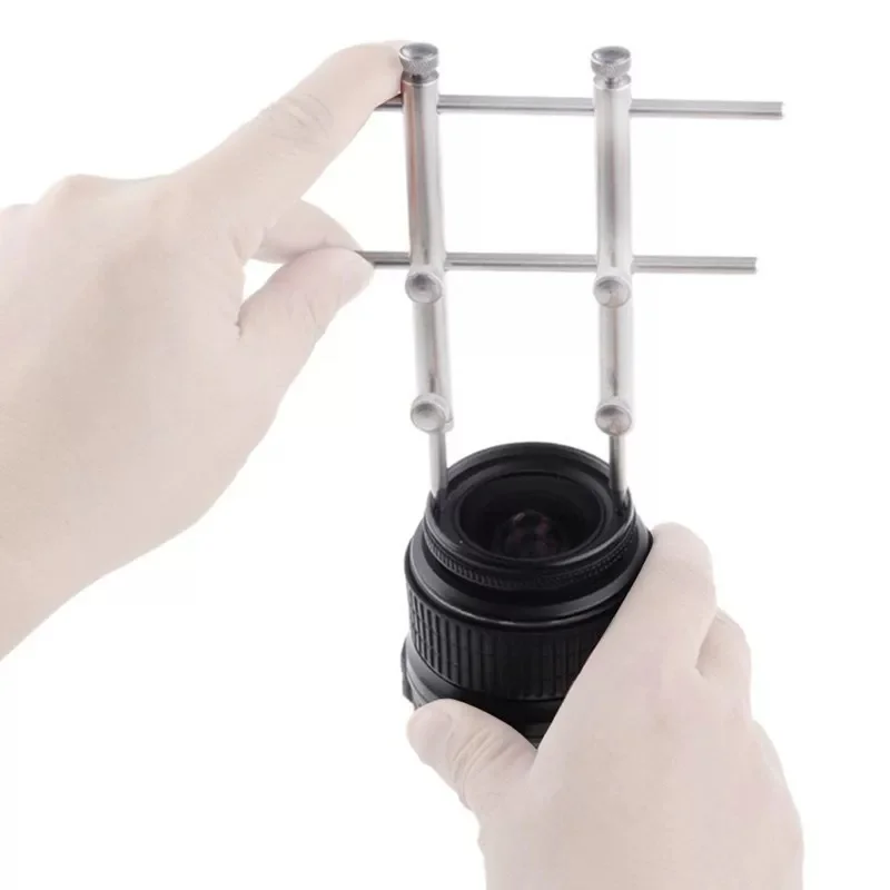 10-100MM Camera Lens Opening Repairing Spanner Wrench Remover Tool & 9Pcs Lens Repair Kit Ring Removal for Equipment Maintena