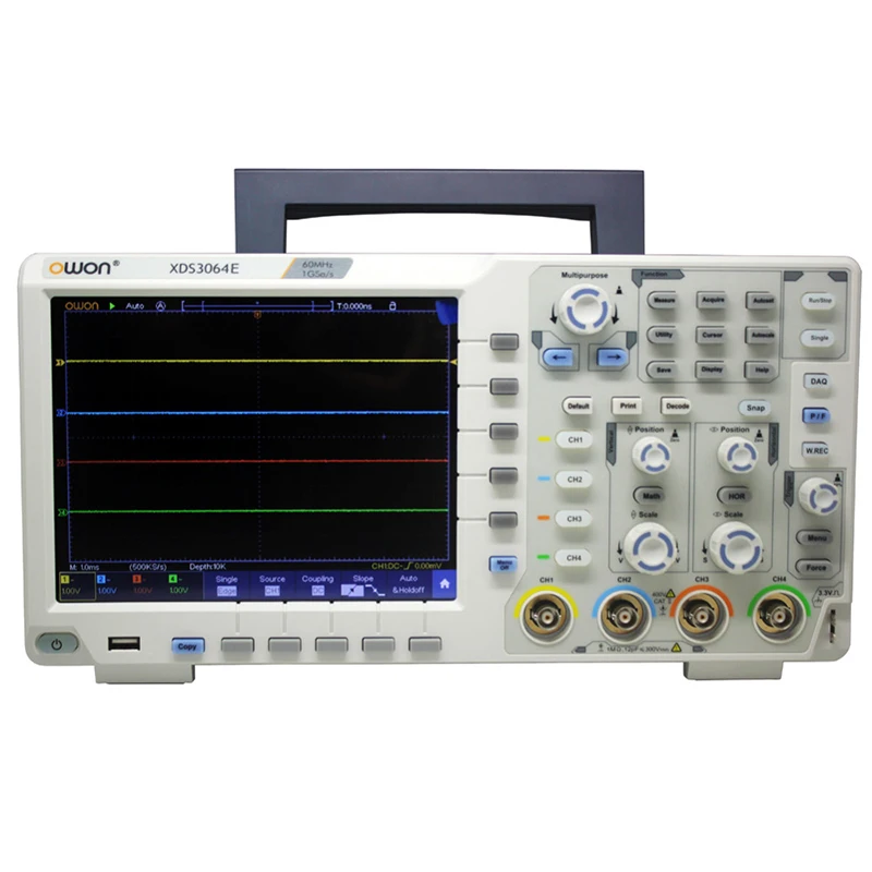 OWON XDS3064E 4CH 60Hz Bandwidth 1GS/s 8 Bits 8