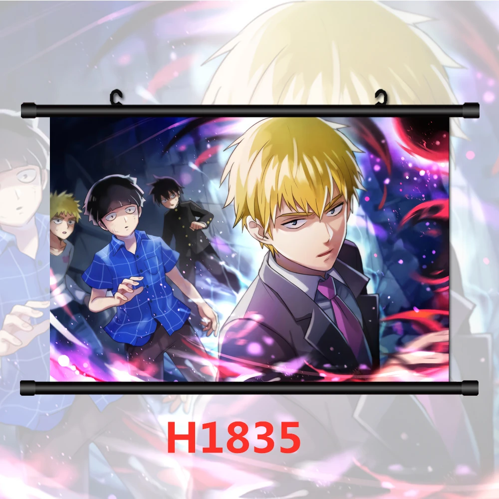 Mob Psycho 100 Kageyama Shigeo Arataka Reigen Canvas Painting Posters Prints Room Decor Picture Anime Poster Bedroom Home Decor