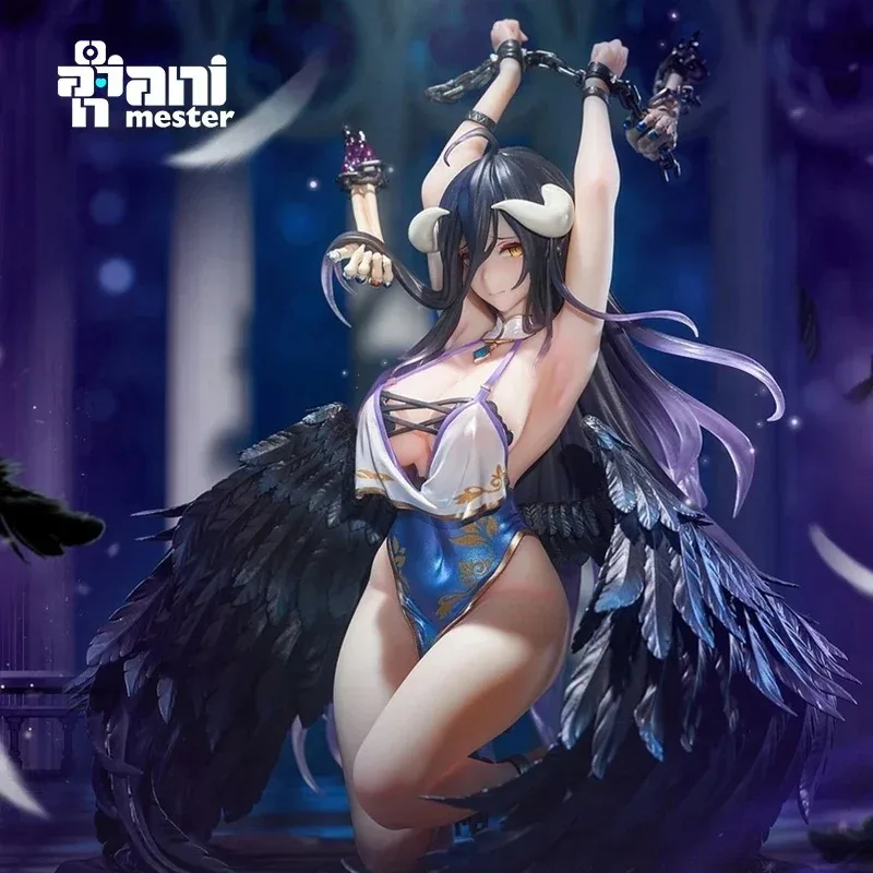 In Stock AniMester Genuine Original Albedo Bondage Ver. Overlord Anime Action Figure Model Toys Gifts Collectible