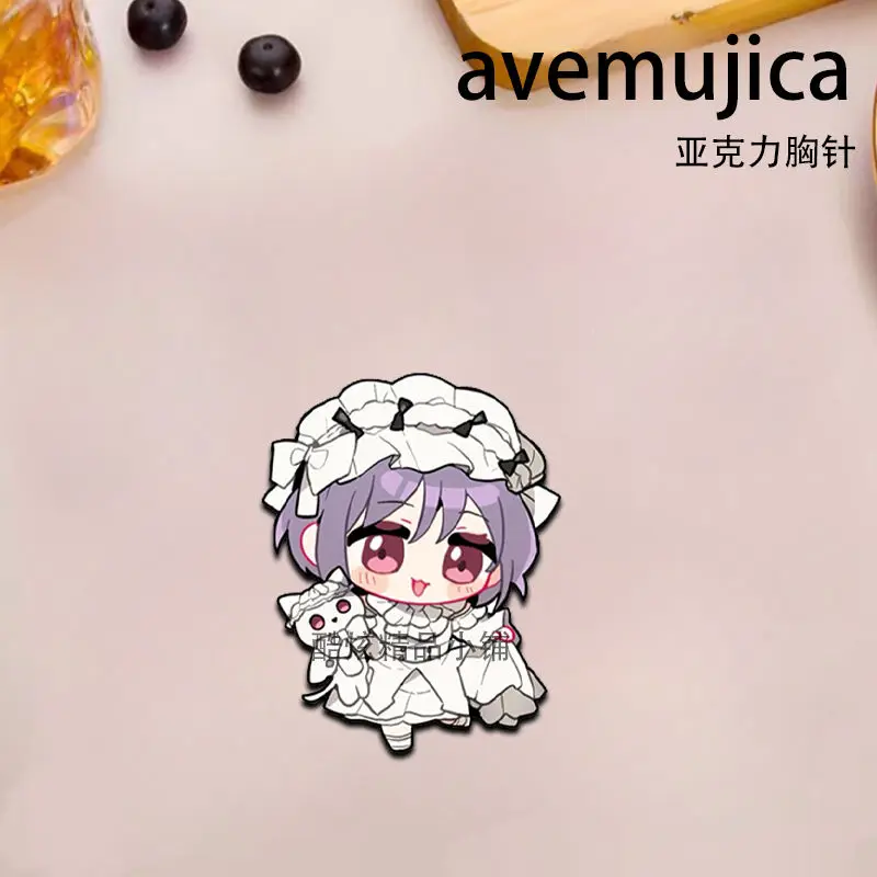 Anime BanG Dream Misumi Uika YahataUmiri Acrylic Badge Brooch Cartoon Pins DIY Decoration Backpack Costumes Clothes Accessories