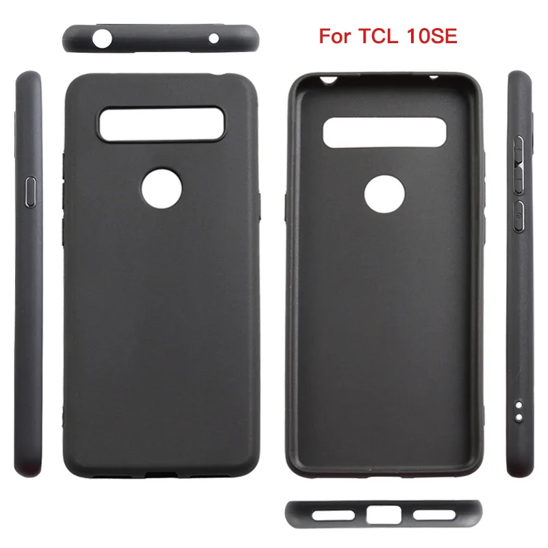 Case for TCL 10 SE Cover T766H T766J T766U T766A 6.52 Inch Soft Black TPU Mobile Phone Coque