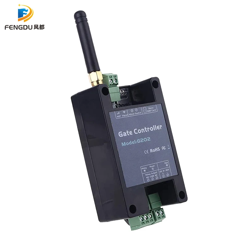 Nieuwe G202 Gsm Gate Opener Relais Schakelaar 2G Afstandsbediening 200 Gebruiker Deur Toegang Draadloze Deuropener Gratis Call 850/900/1800/1900Mhz