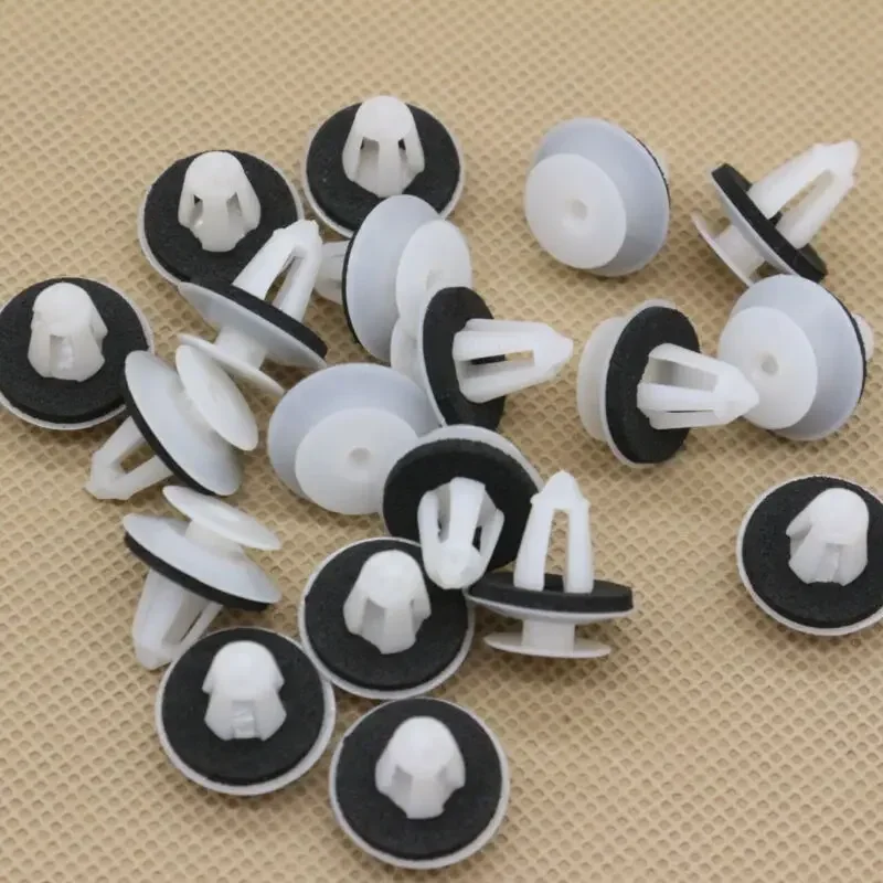 30pcs Car Fastener Clips Retainer For Mercedes R129 W202 W203 W211 011988988 78 White Nylon Car Door Inner Trim Gripper D105