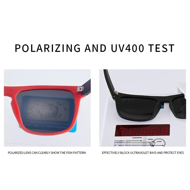 Gafas de sol polarizadas para ciclismo, lentes de sol masculinas para deportes al aire libre, UV400, equipo de bicicleta