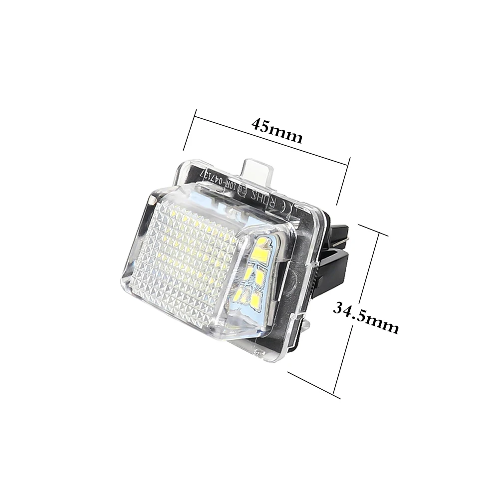 جديد خطأ مجاني LED لوحة ترخيص السيارة مصابيح كهربائية اكسسوارات لمرسيدس بنز W212 S212 W204 S204 C207 A207 W221 C E S CL Class #3