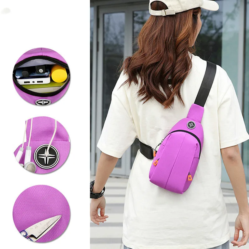 

Outdoor chest bags men's and women's shoulder crossbody bags travel mobile phone coin purse