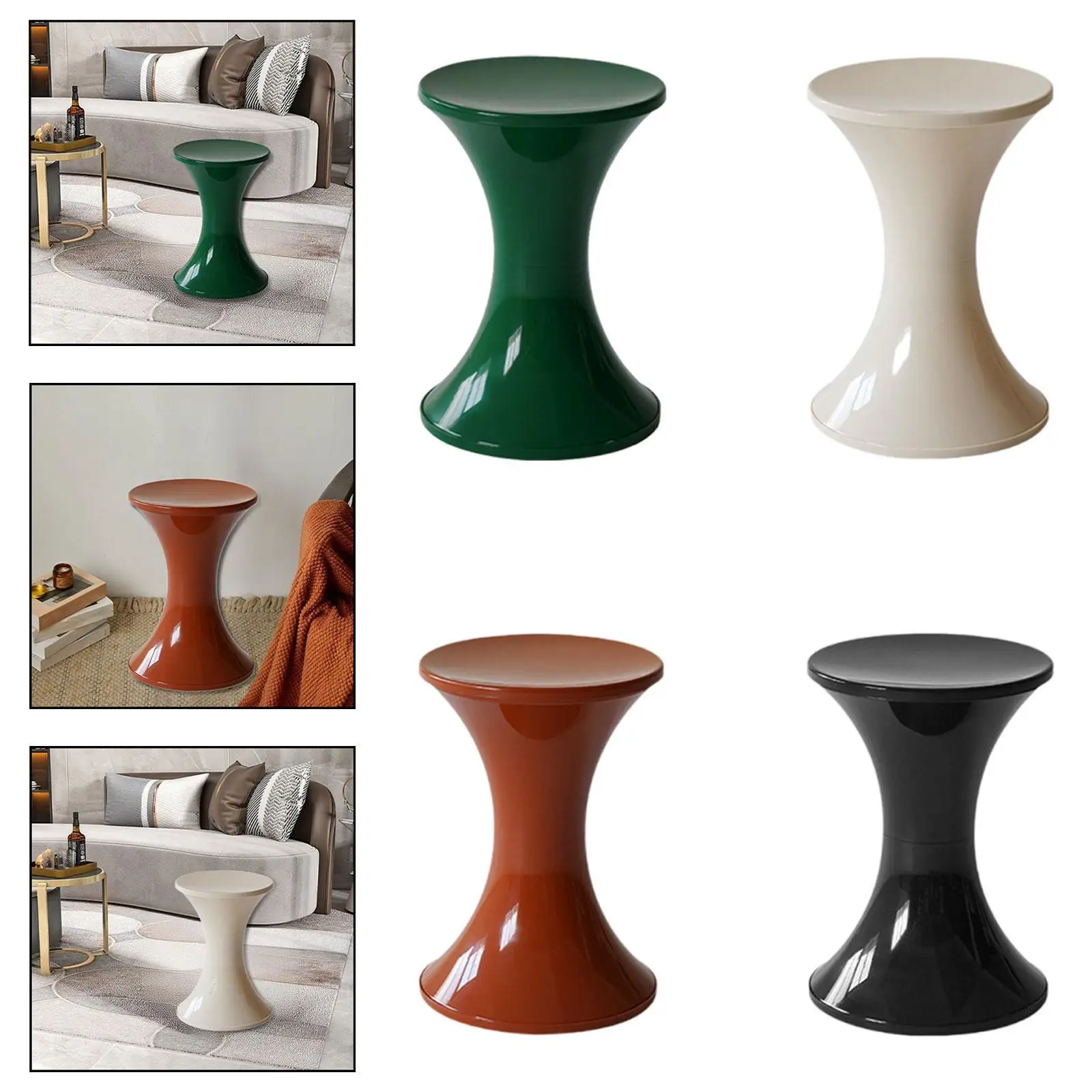 

Multifunctional Storage Ottoman Stool Creative for Living Room 17.3x12.2inch End Table