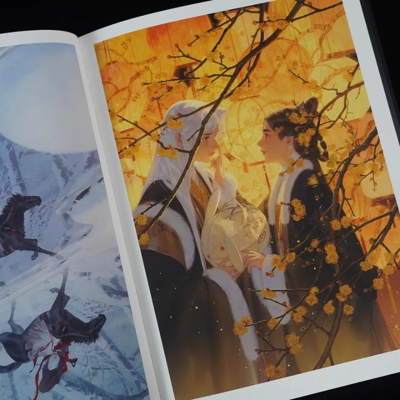 Moon Shadow Yue Ying Hu Yi Zhi Artbook Illustrator Portfolio خيال غامض الطراز القديم OC حالمة جميلة