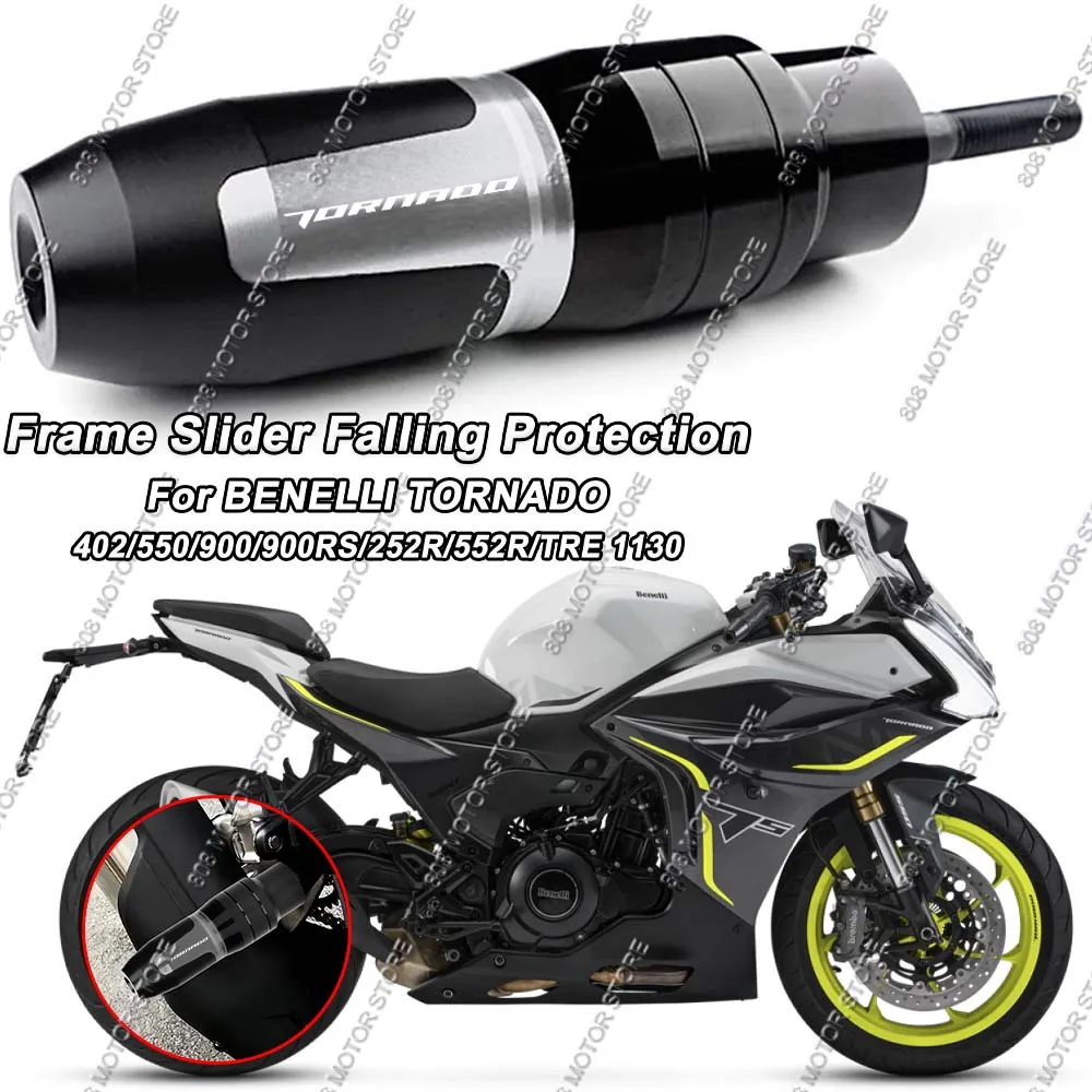 

For Benelli Tornado 402/550/900/900rs/252r/552r/402r/Tre 1130 Motorcycle CNC Accessoires Falling protection Exhaust Slider Crash