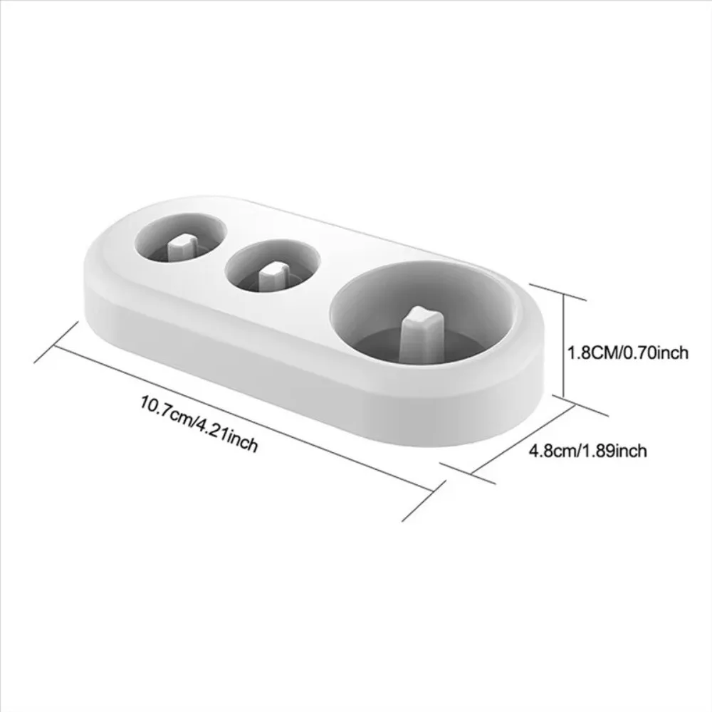 Durable Electric Toothbrush Holder Plastic Space Saving Toothbrush Heads Storage Rack Easy-to-Use Replacement Stand Base view 4
